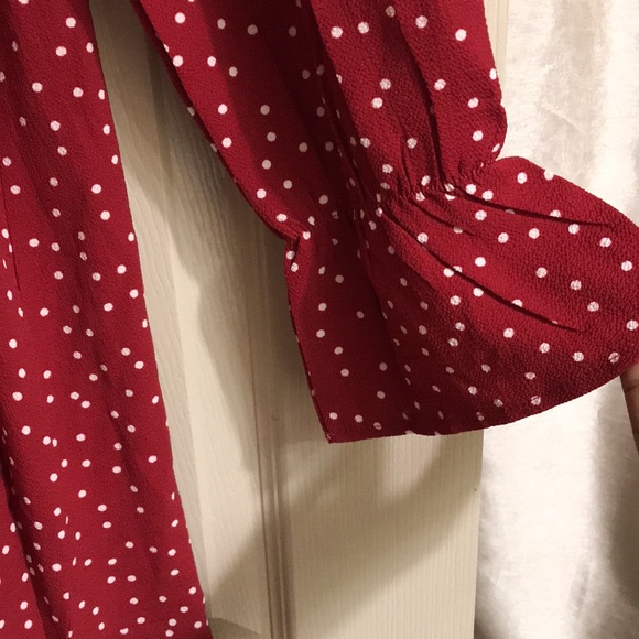 Mini faux wrap tie front dress. XL, NWOT - Picture 6 of 8